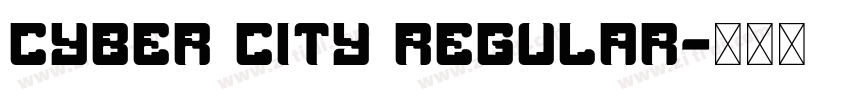 Cyber City Regular字体转换